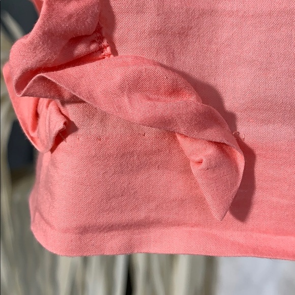 ✓J. Crew EUC top size 0 ruffles coral - Picture 5 of 10
